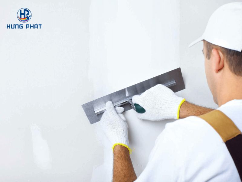 Hướng dẫn thi công bột trét tường Dulux Professional A500