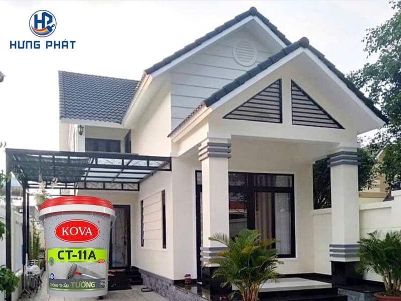Ứng dụng thực tế của chất chống thấm Kova CT-11A Plus tường Ứng dụng thực tế của chất chống thấm Kova CT-11A Plus tường
