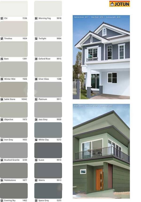 Bảng màu Jotashield ngoại thất