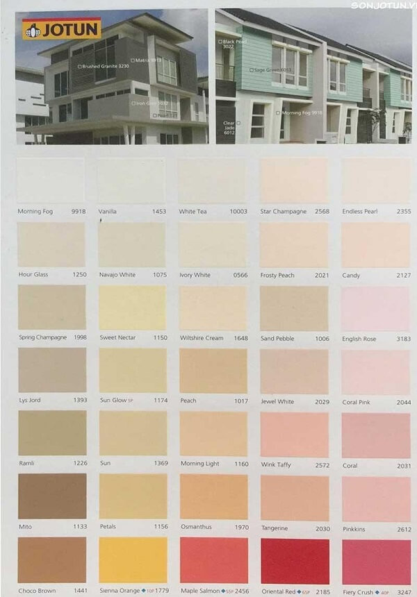 Màu Jotun Essence ngoài trời