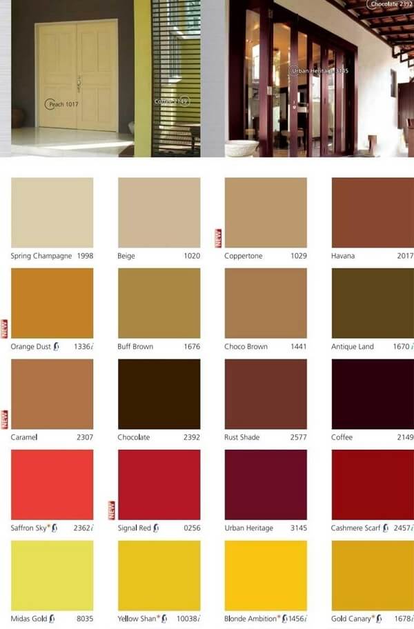 Bảng màu sơn dầu Jotun