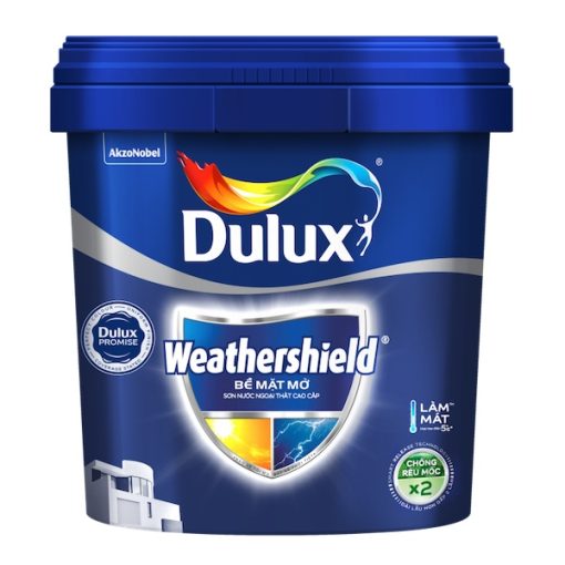 Sơn ngoại thất Dulux Weathershield bề mặt mờ BJ8