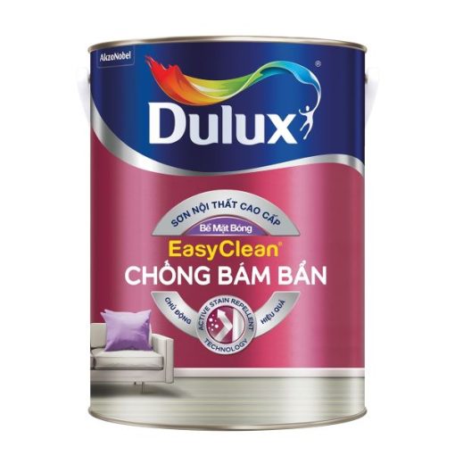 Sơn nội thất cao cấp Dulux EasyClean chống bám bẩn bề mặt bóng