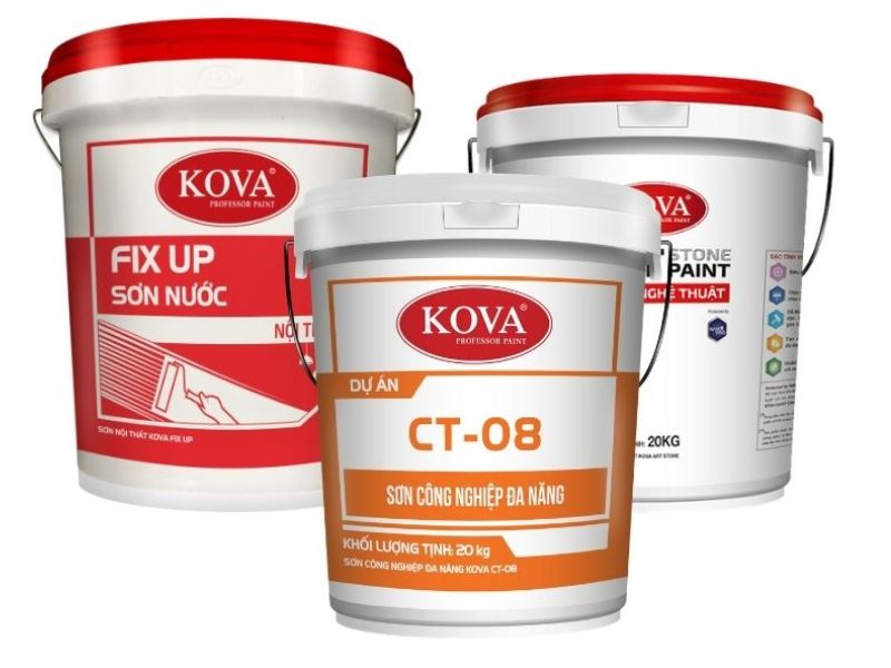 Chúng tôi cung cấp đầy đủ các dòng sơn và chống thấm Kova