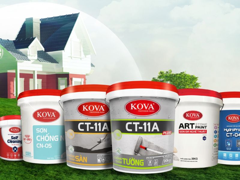 Sơn Kova là thương hiệu sơn uy tín được nhiều người lựa chọn