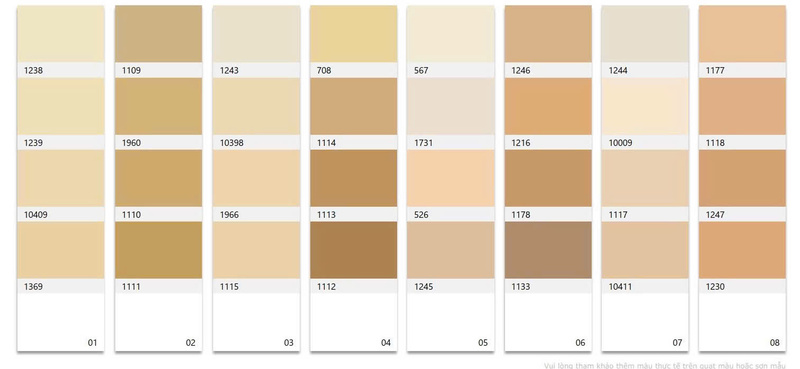 Nhóm màu đất và màu ấm tạo sự ấm cúng, sang trọng