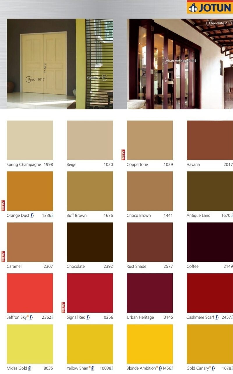 Bảng màu sơn dầu Jotun đầy đủ 2025 Bảng màu sơn dầu Jotun đầy đủ 2025