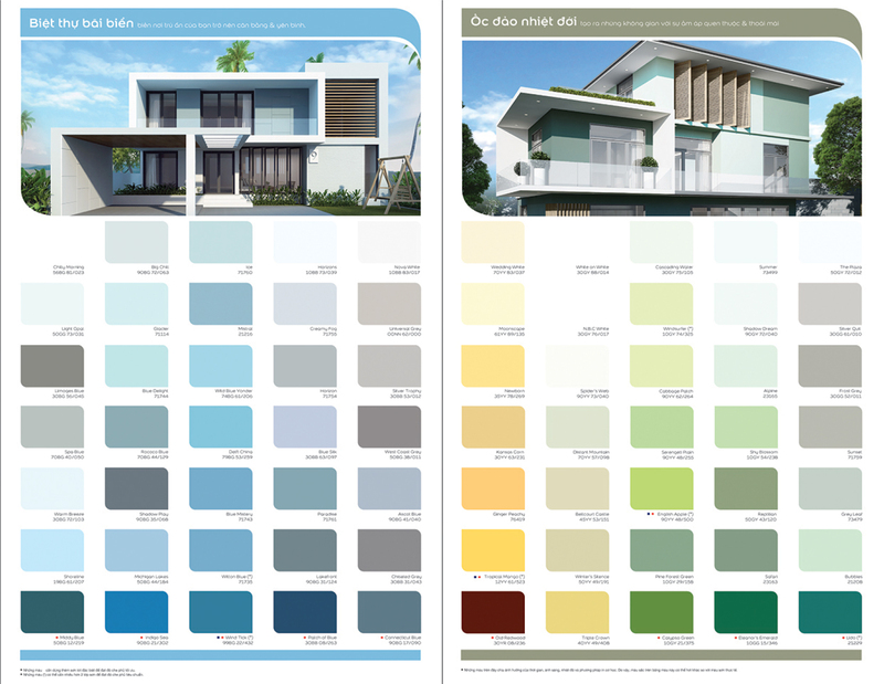 Khám phá bảng màu sơn Dulux ngoài trời Khám phá bảng màu sơn Dulux ngoài trời