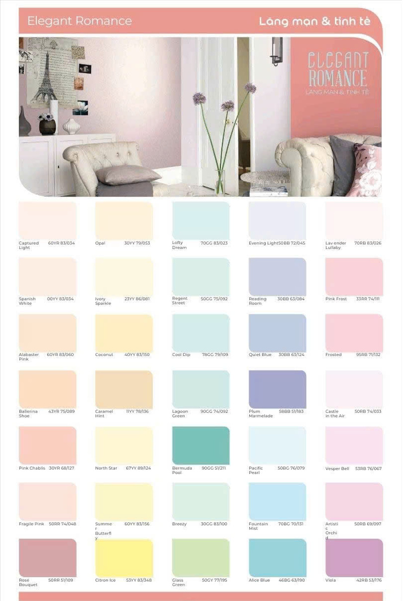 Bộ sưu tập màu Dulux tông sáng mang lại sự tươi mới cho không gian Bộ sưu tập màu Dulux tông sáng mang lại sự tươi mới cho không gian