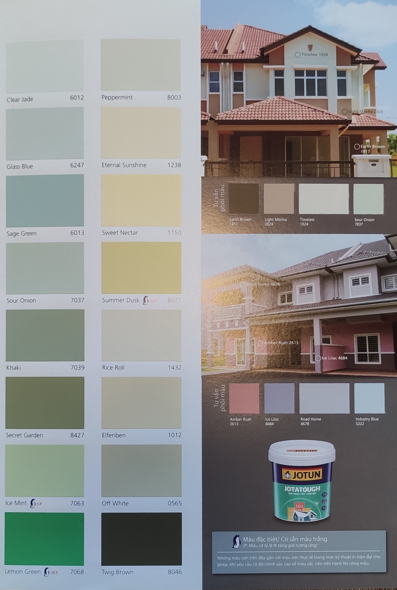 Bảng màu sơn Jotun ngoài trời cập nhật mới nhất Bảng màu sơn Jotun ngoài trời cập nhật mới nhất