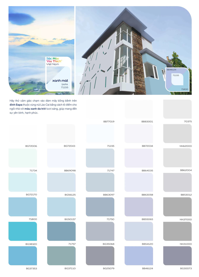 Nhóm màu trung tính an toàn, hiện đại