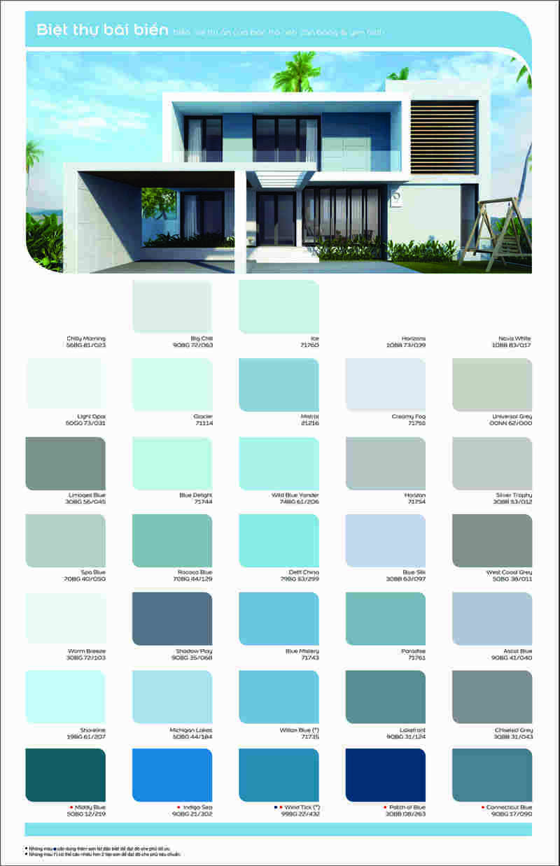Các tông màu trung tính trong bảng màu sơn Dulux Weathershield ngoài trời Các tông màu trung tính trong bảng màu sơn Dulux Weathershield ngoài trời
