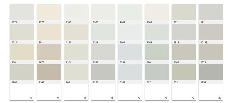 Nhóm màu trung tính thanh lịch và hiện đại