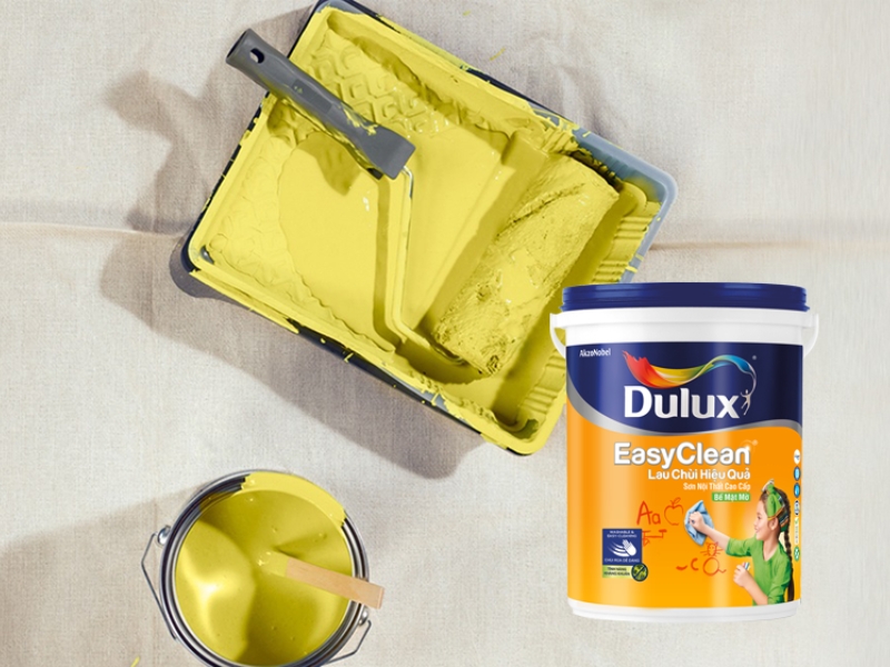 Sơn Dulux lau chùi hiệu quả có độ bền màu vượt trội, dễ vệ sinh