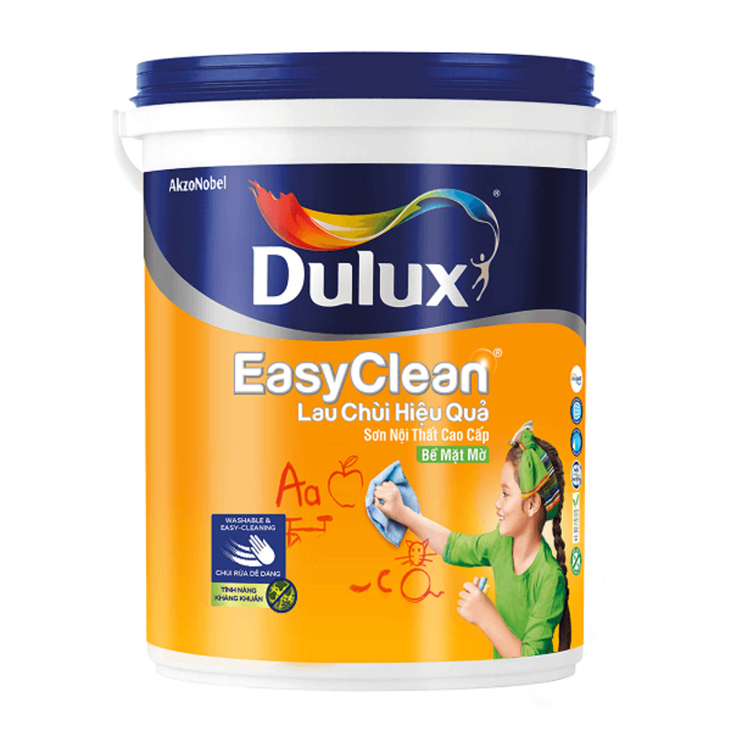 Sơn nội thất Dulux Easy Clean lau chùi hiệu quả Sơn nội thất Dulux Easy Clean lau chùi hiệu quả