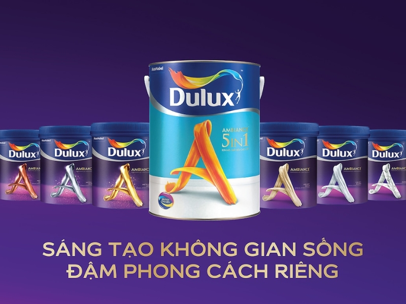 Dulux là thương hiệu sơn chất lượng cao, mang lại giá trị thẩm mỹ và bảo vệ vượt trội Dulux là thương hiệu sơn chất lượng cao, mang lại giá trị thẩm mỹ và bảo vệ vượt trội