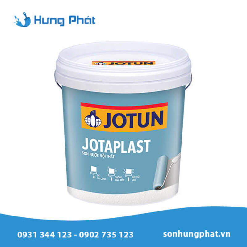 Sơn phủ nội thất Jotun Jotaplast có độ che phủ tốt, màng sơn đạt chuẩn cơ bản
