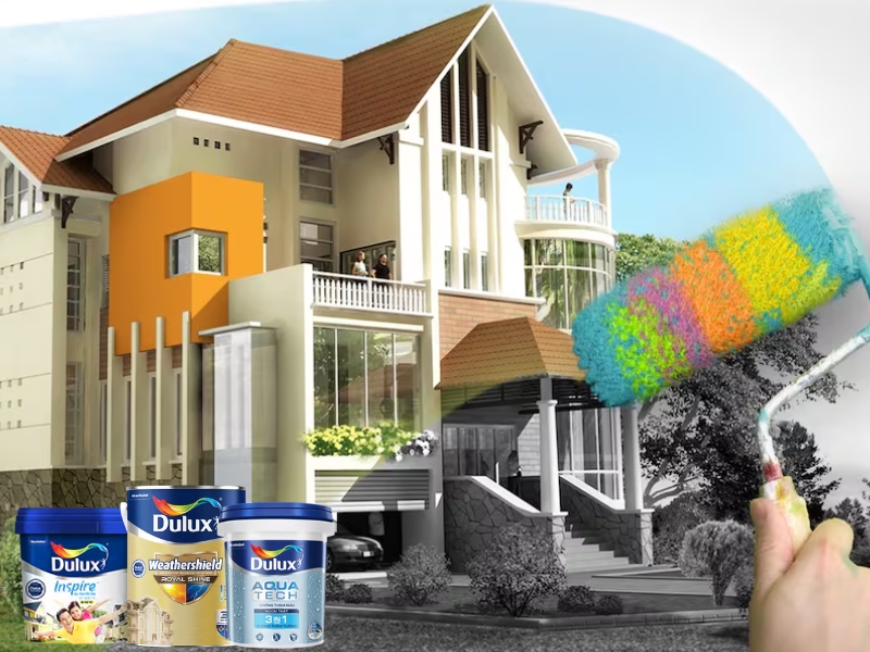 Sơn ngoại thất Dulux sở hữu độ bền màu vượt trội nhờ ứng dụng công nghệ tiên tiến