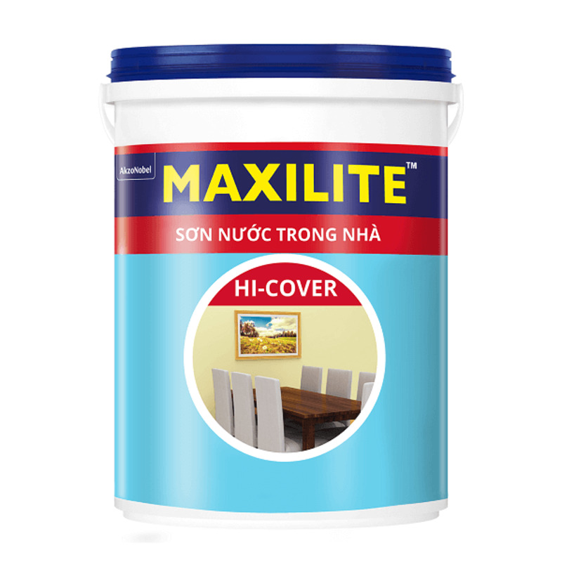 Maxilite Hi-Cover là dòng sơn nội thất giá rẻ có độ che phủ vượt trội