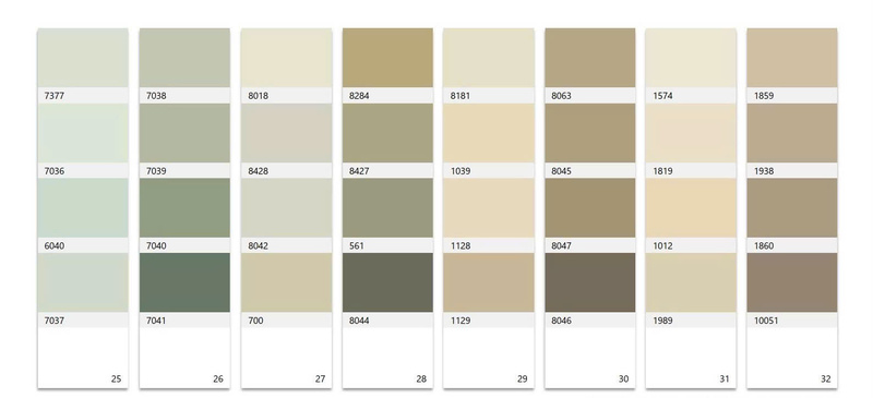 Các màu bán chạy dễ phối hợp với các chi tiết kiến trúc khác