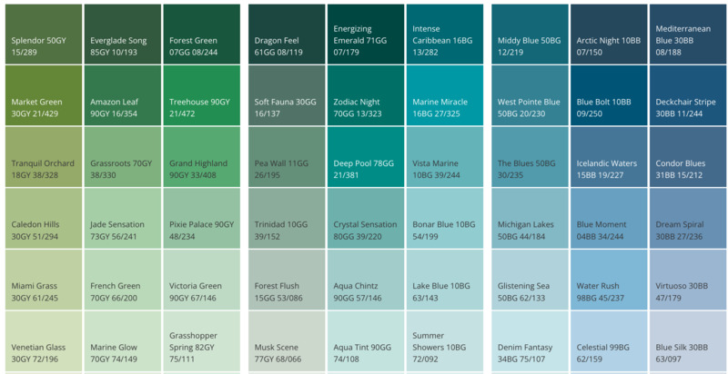 Nhóm màu đậm ấn tượng phù hợp tạo điểm nhấn cho không gian