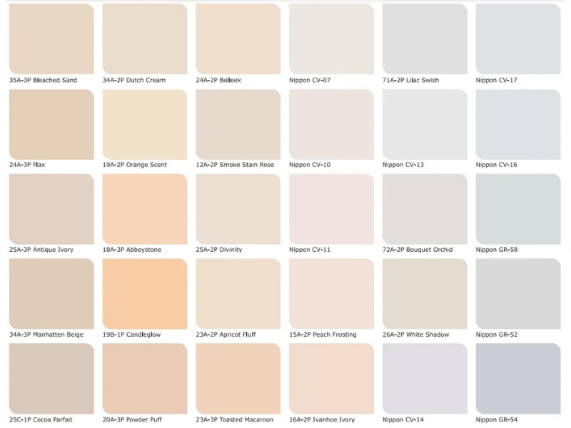 Bảng màu sơn cho nhà ở thiết kế theo phong cách Scandinavian Bảng màu sơn cho nhà ở thiết kế theo phong cách Scandinavian