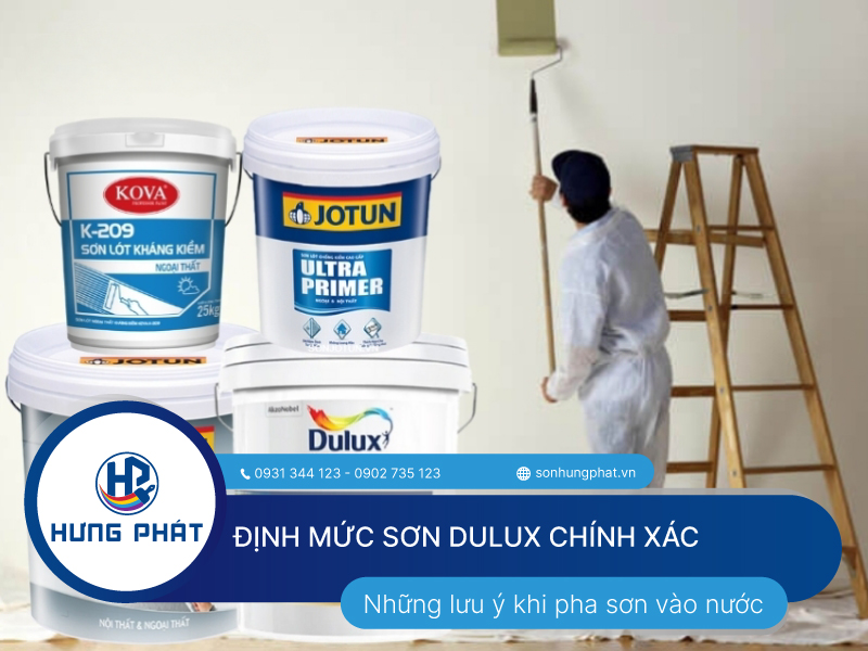 Tìm hiểu định mức sơn Dulux theo từng dòng sơn