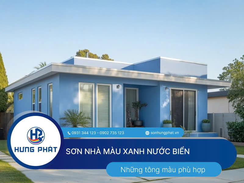 Khám phá các tông màu sơn nhà màu xanh nước biển hợp xu hướng Khám phá các tông màu sơn nhà màu xanh nước biển hợp xu hướng