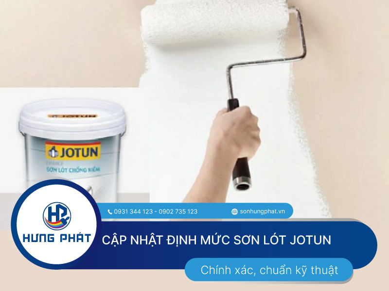 Tuân thủ định mức sơn lót Jotun giúp bề mặt tường mịn màng và lên màu chuẩn xác Tuân thủ định mức sơn lót Jotun giúp bề mặt tường mịn màng và lên màu chuẩn xác