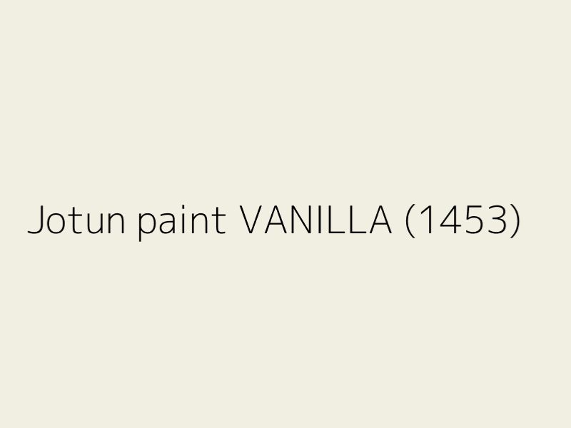 Mã màu sơn Jotun 1453 Vanilla Mã màu sơn Jotun 1453 Vanilla