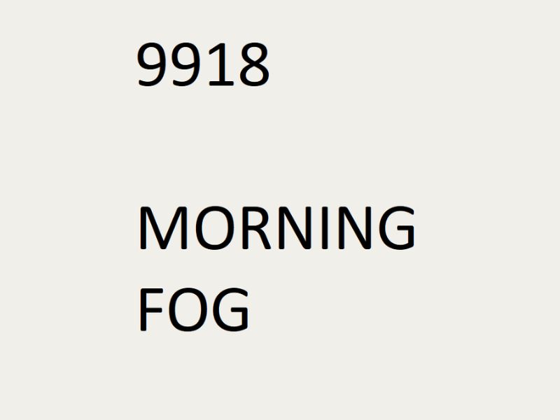 Mã màu sơn trắng xám Jotun 9918 Morning Fog Mã màu sơn trắng xám Jotun 9918 Morning Fog