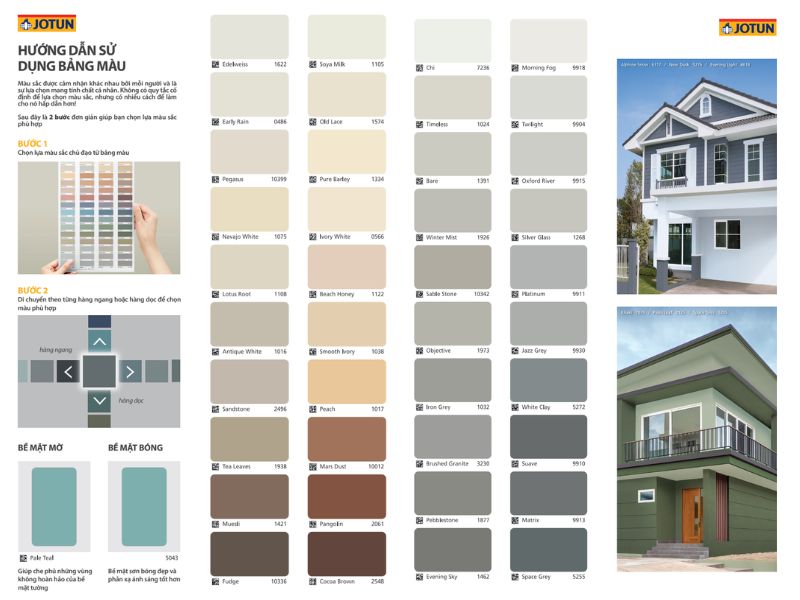 Catalogue Jotun Tough Shield có nhiều màu sắc cơ bản và phổ biến Catalogue Jotun Tough Shield có nhiều màu sắc cơ bản và phổ biến