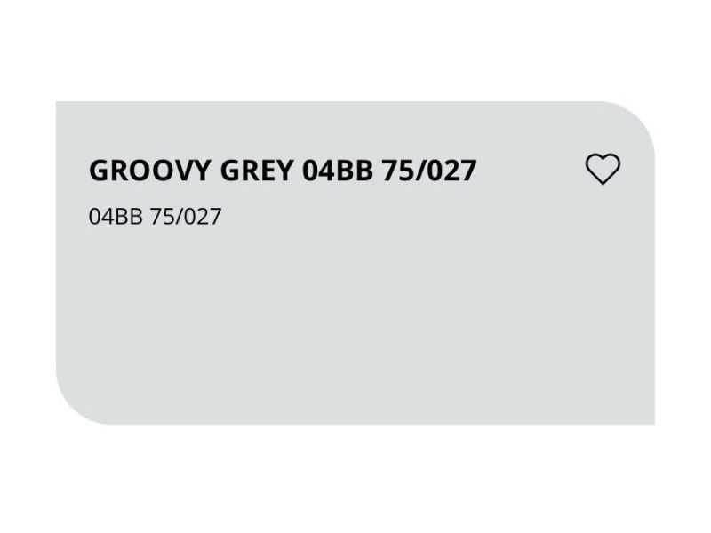 Mã màu ghi sáng Groovy Grey 04BB 75/027 mát mẻ, tinh tế Mã màu ghi sáng Groovy Grey 04BB 75/027 mát mẻ, tinh tế
