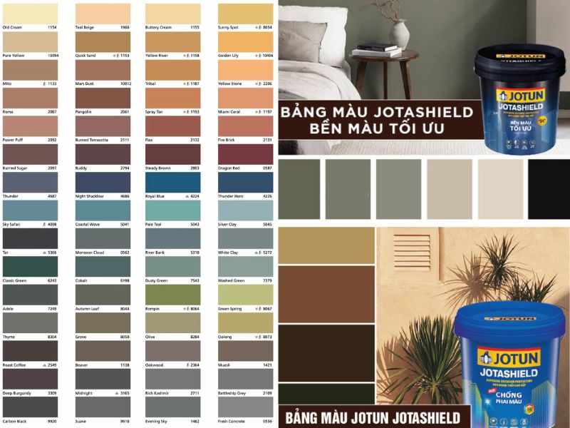 Catalogue Jotun Jotashield có nhiều gam màu hiện đại Catalogue Jotun Jotashield có nhiều gam màu hiện đại