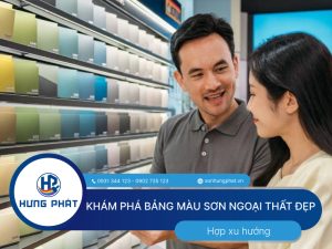 Khám phá bảng màu sơn ngoại thất đẹp hợp xu hướng