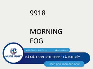 Mã màu sơn Jotun 9918 sang trọng hiện đại