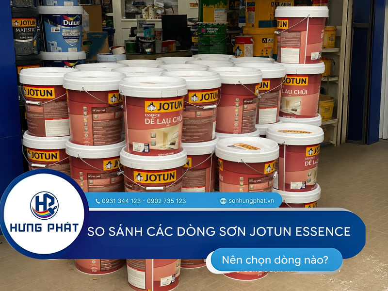 So sánh các dòng sơn Essence của Jotun