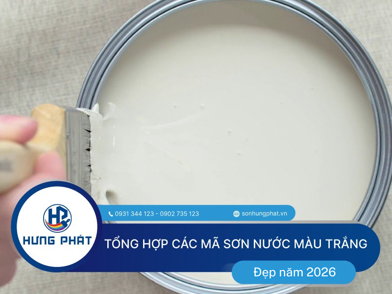 Các mã sơn nước màu trắng được ưa chuộng hiện nay Các mã sơn nước màu trắng được ưa chuộng hiện nay