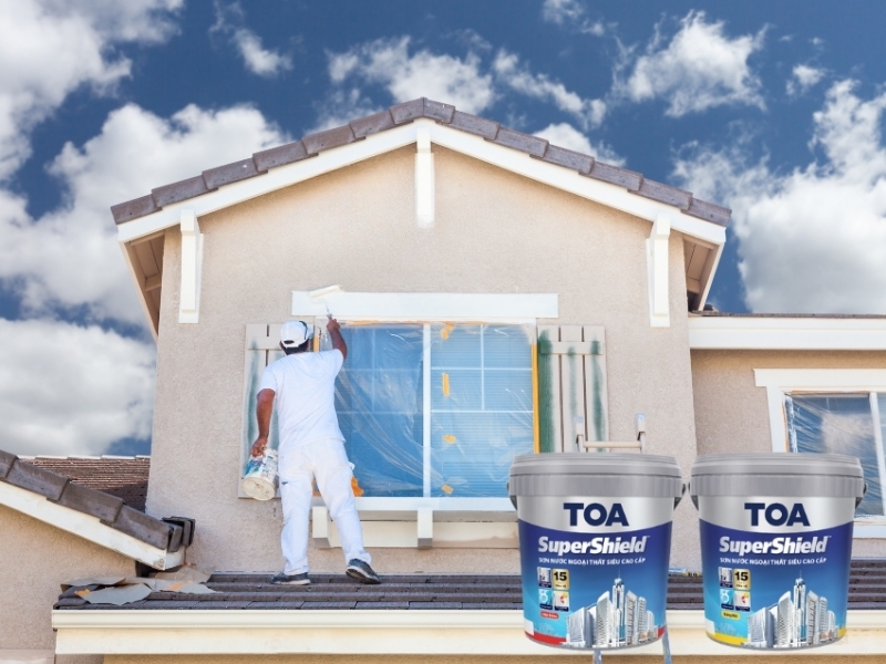 Sơn ngoại thất TOA sở hữu công nghệ chống nóng giúp làm dịu không gian sống