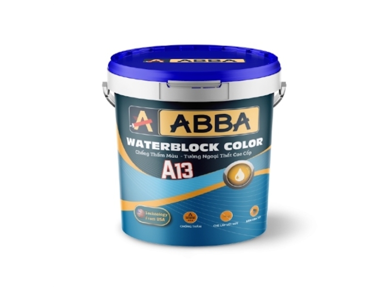 Sơn chống thấm ngoại thất ABBA Waterblock Color A13 Sơn chống thấm ngoại thất ABBA Waterblock Color A13