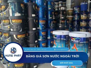 Cập nhật bảng giá sơn nước ngoài trời mới nhất hiện nay