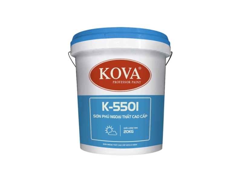 Sơn ngoại thất cao cấp tốt nhất: KOVA K-5501 Sơn ngoại thất cao cấp tốt nhất: KOVA K-5501