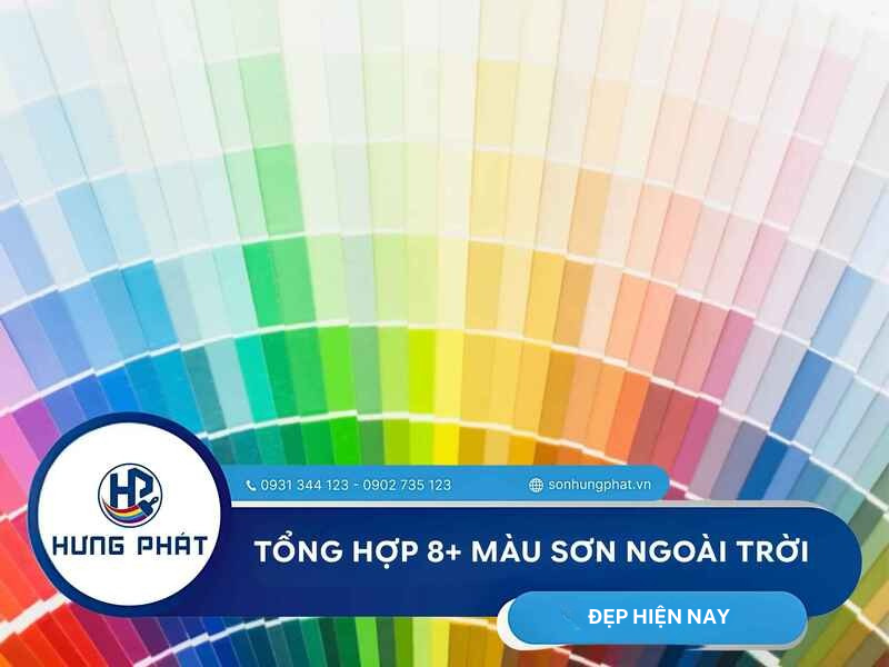 Tổng hợp 8+ màu sơn ngoài trời đẹp hiện nay 2026