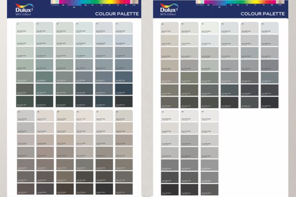 Bảng màu sơn Dulux Ghi - Xám sơn Dulux