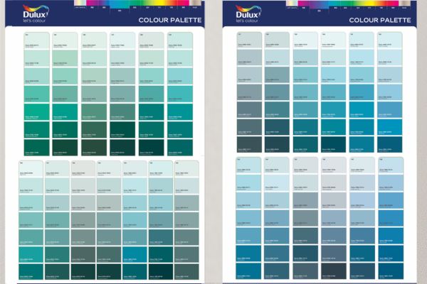 Bảng màu sơn Dulux Xanh - Pastel