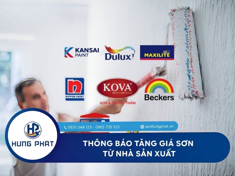 Thông báo tăng giá sơn tháng 4/2026 - Cập nhật mới từ nhà sản xuất