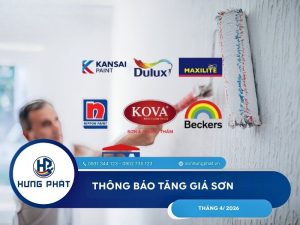 Thông báo tăng giá sơn tháng 4/2026 - Cập nhật mới từ nhà sản xuất