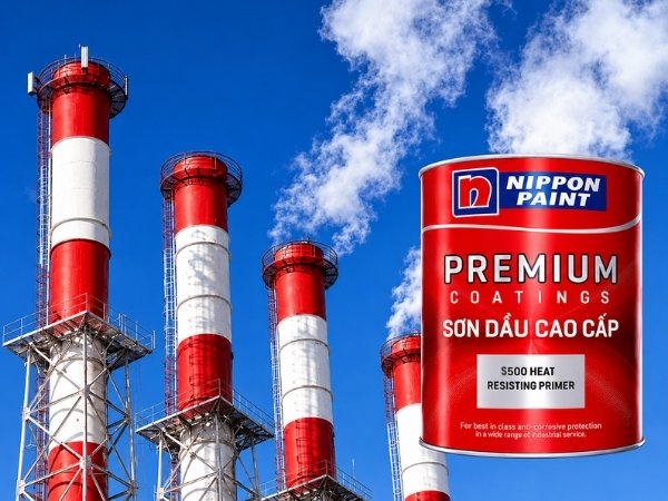 Sơn lót chịu nhiệt được dùng cho đường ống động cơ xả khí sơn lót chịu nhiệt được dùng cho ống khí thải công nghiệp