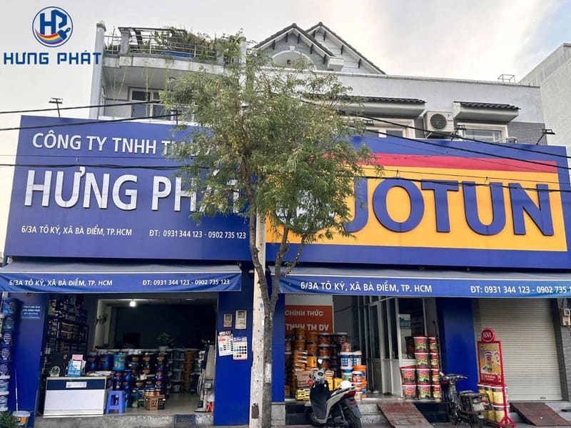 Cửa hàng trưng bày sản phẩm của Sơn Hưng Phát tại Hóc Môn Cửa hàng trưng bày sản phẩm của Sơn Hưng Phát tại Hóc Môn