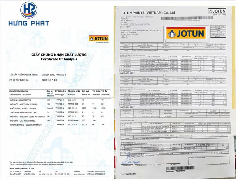 Hóa đơn chứng từ mua sơn của Sơn Hưng Phát Hóa đơn chứng từ mua sơn của Sơn Hưng Phát